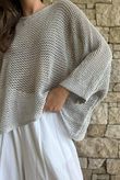 Conrad Grunge Loose Cotton Knit Pearl